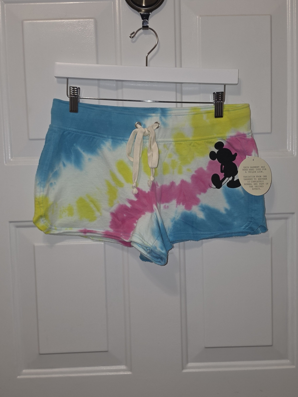 Disney Parks Mickey Mouse Tie Dye Shorts NWT Medium Drawstring